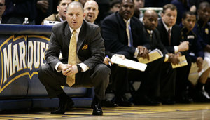 buzz williams basketball marquette plays elias picker anthony pick ball university screen play