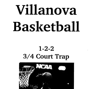 Basketball Coaching Clinic Notes | Jay Wright Villanova 3/4 Court Trapping 1-2-2 Defense