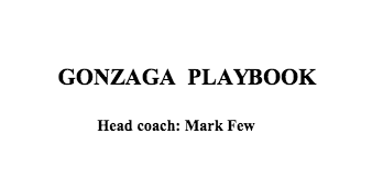Gonzaga Bulldogs Playbook