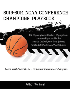 2013-2014 NCAA Conference Champions’ Playbook