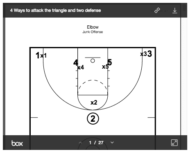 Triangle-and-two offense play