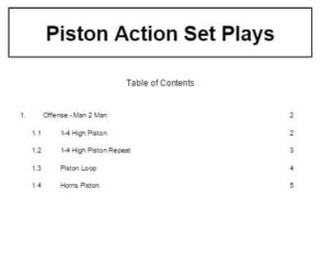 Piston Action Set Plays