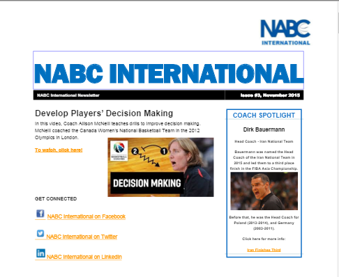 NABC International November Playbook by Wes Kosel
