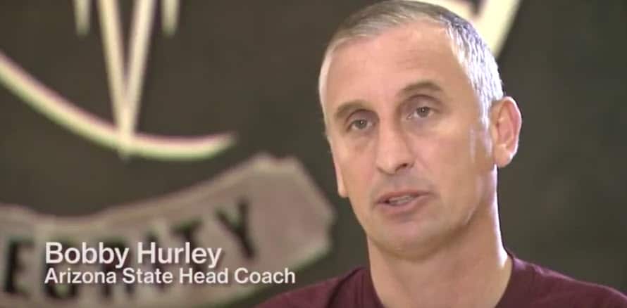 Take a look at the Bobby Hurley Arizona State Sun Devils Half Court Man Offense!