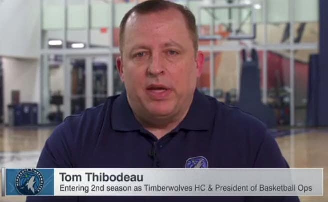 Tom Thibodeau is set up for a Big Season with the Minnesota Timberwolves!  Clinic Notes Included